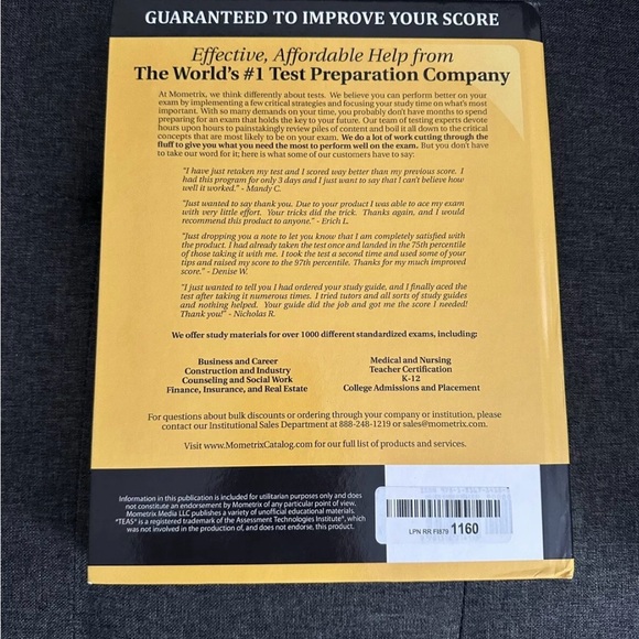 ATI TEAS Secrets Study Guide - TEAS 6 Prep Book, Six Full-Length Practice Tests - Picture 4 of 5